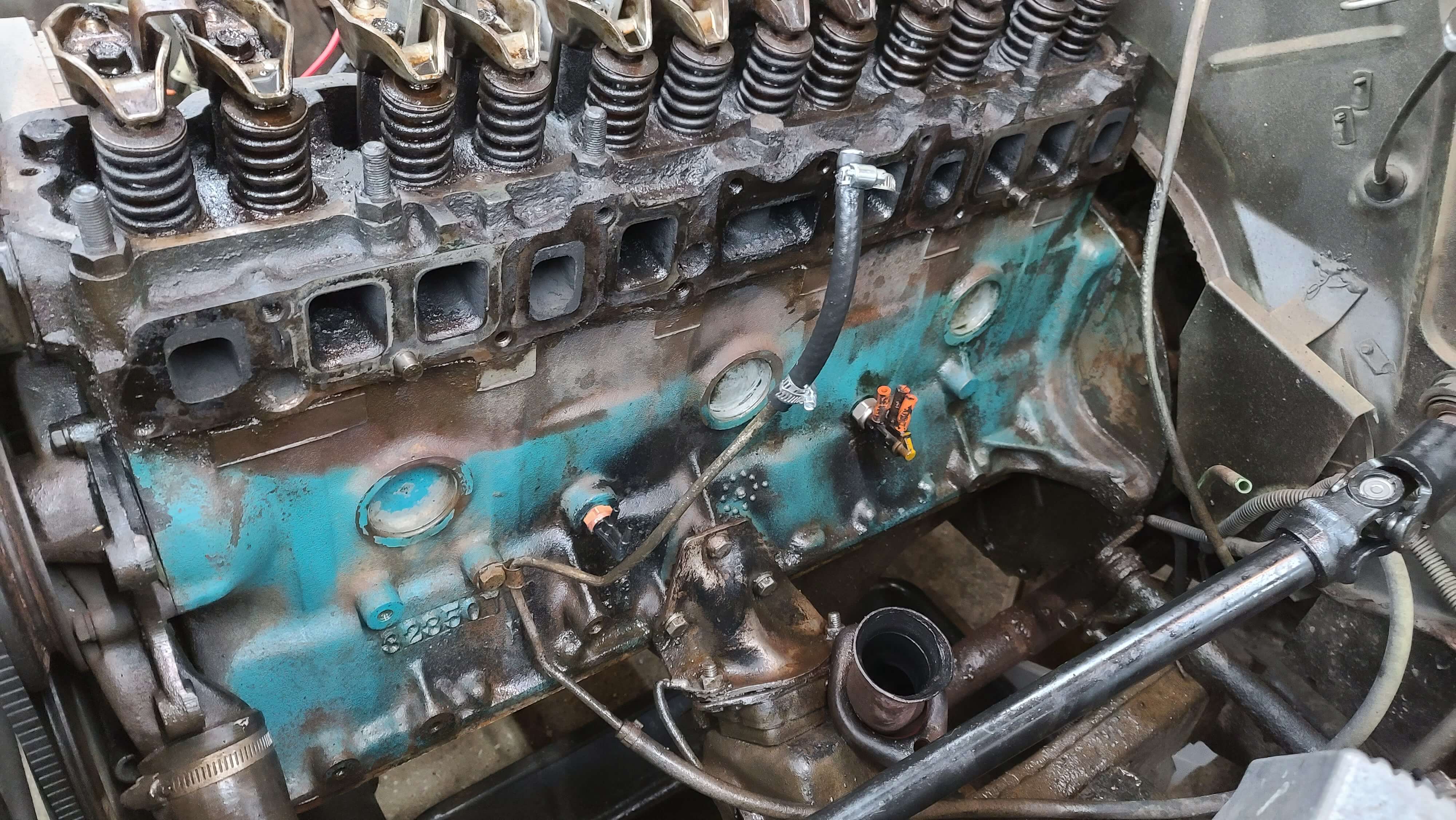 engine degreased
